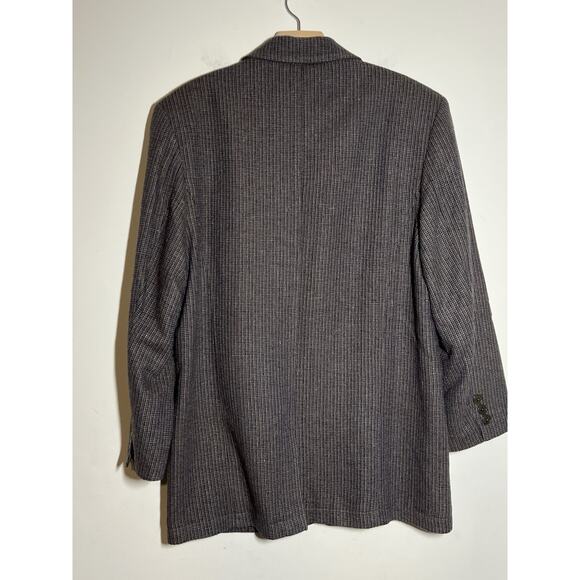 The Territory Ahead Men's EUC Gray/Blue Patterned 100% Silk Blazer Jacket 40 R - Picture 6 of 6